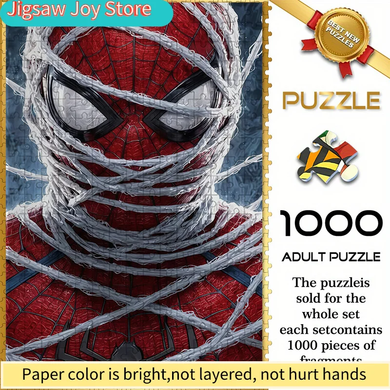 

Бесшовный пазл на тему Marvel с изображением Человека-паука, запутавшегося в паутине — размером 74,93×50,04 см. Этот прочный, толстый материал