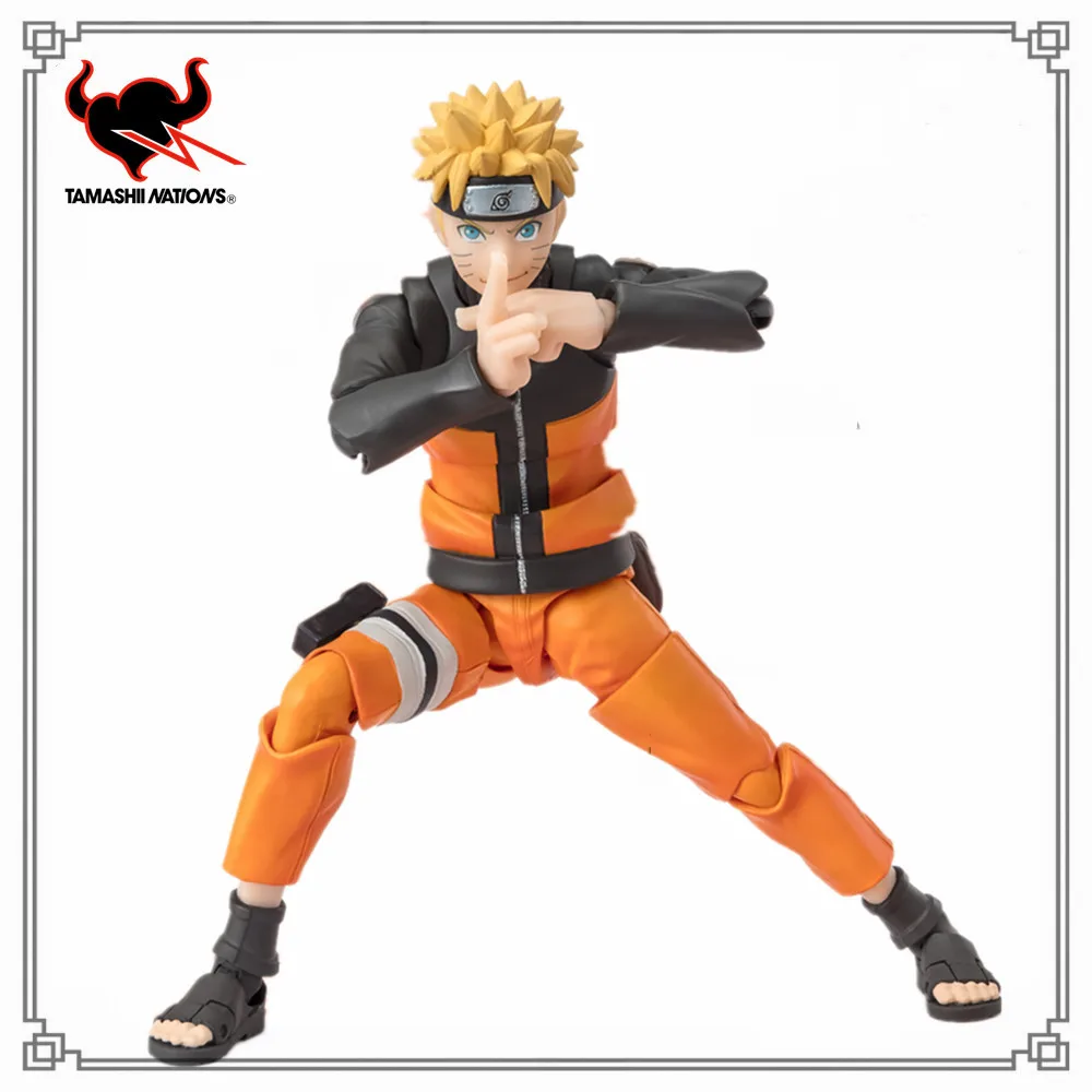 In Stock Original S.H.Figuarts NARUTO UZUMAKI NARUTOP99 Edition Anime PVC Action Figure Shippuden Toys for Children Collector