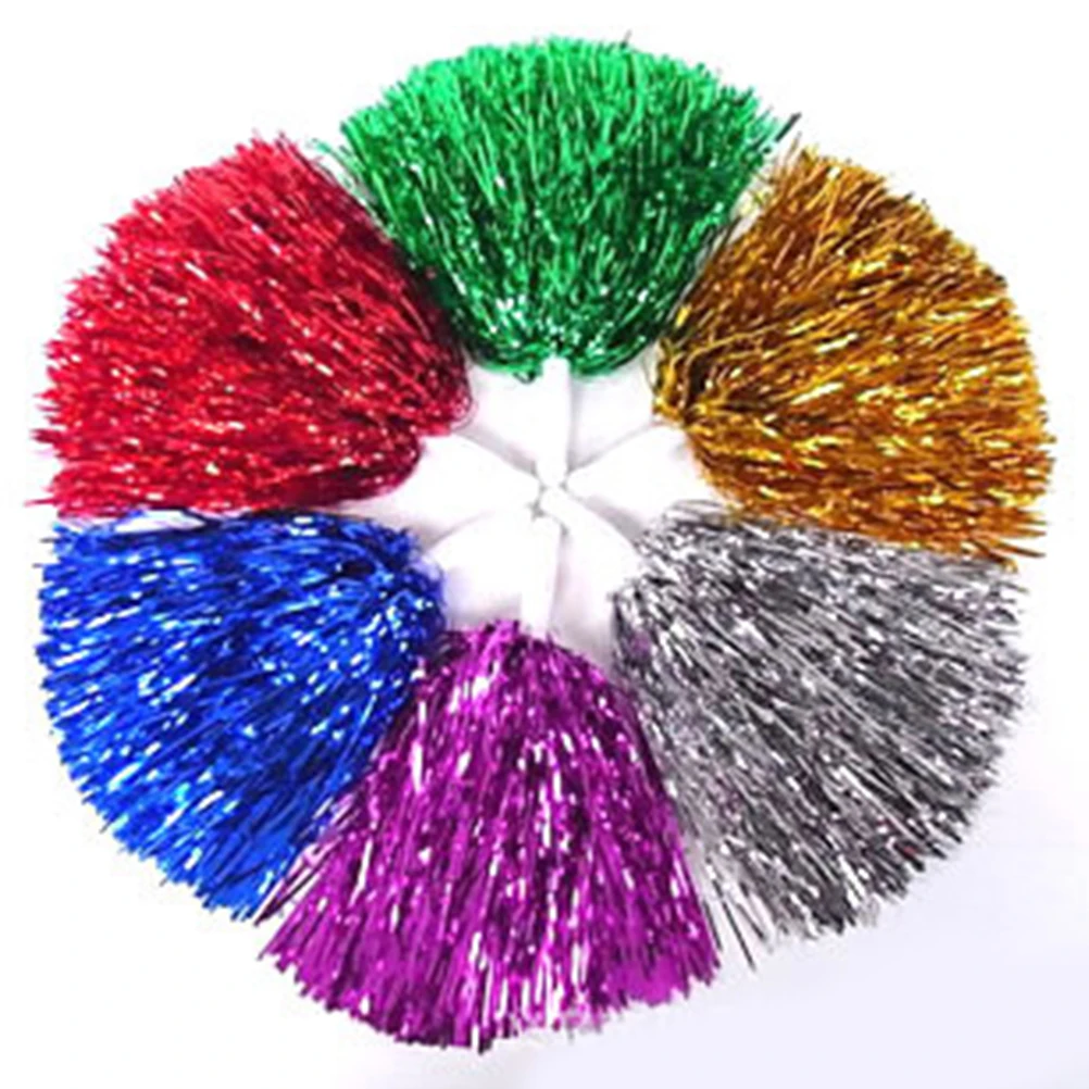 

10 Pcs Cheerleading Bouquet Red Pom Poms Football Pompoms Stuff Pomscheerleading