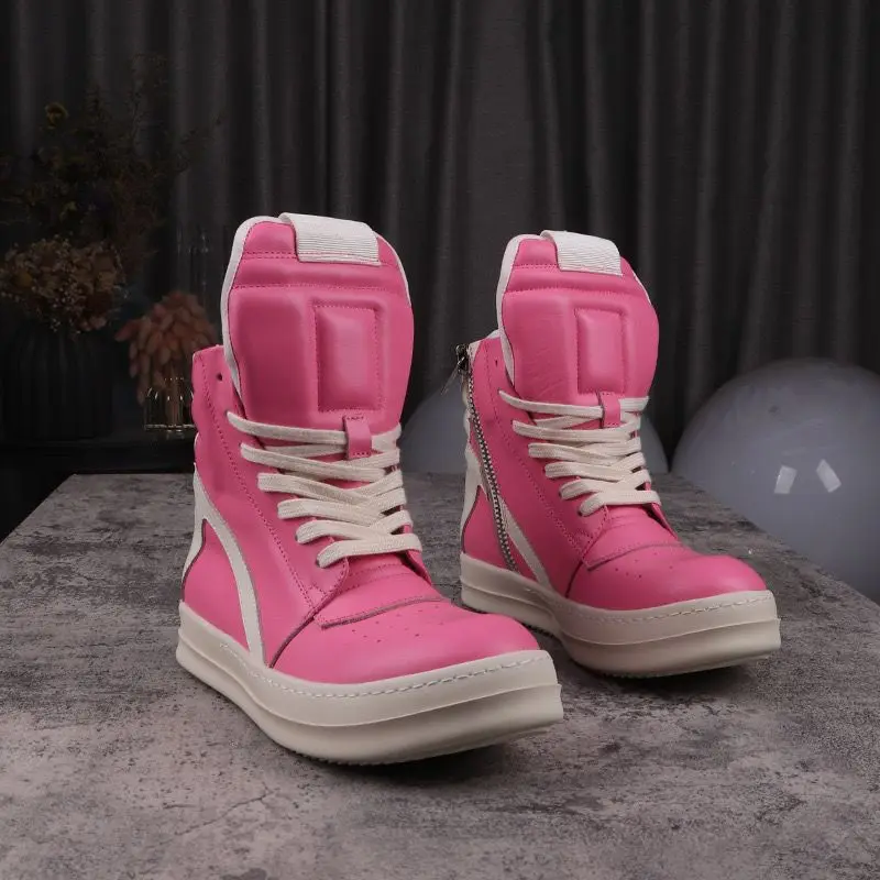 

Модная повседневная обувь для пар, кожаная обувь с перевернутым треугольником для пар, женские и мужские кроссовки на шнуровке