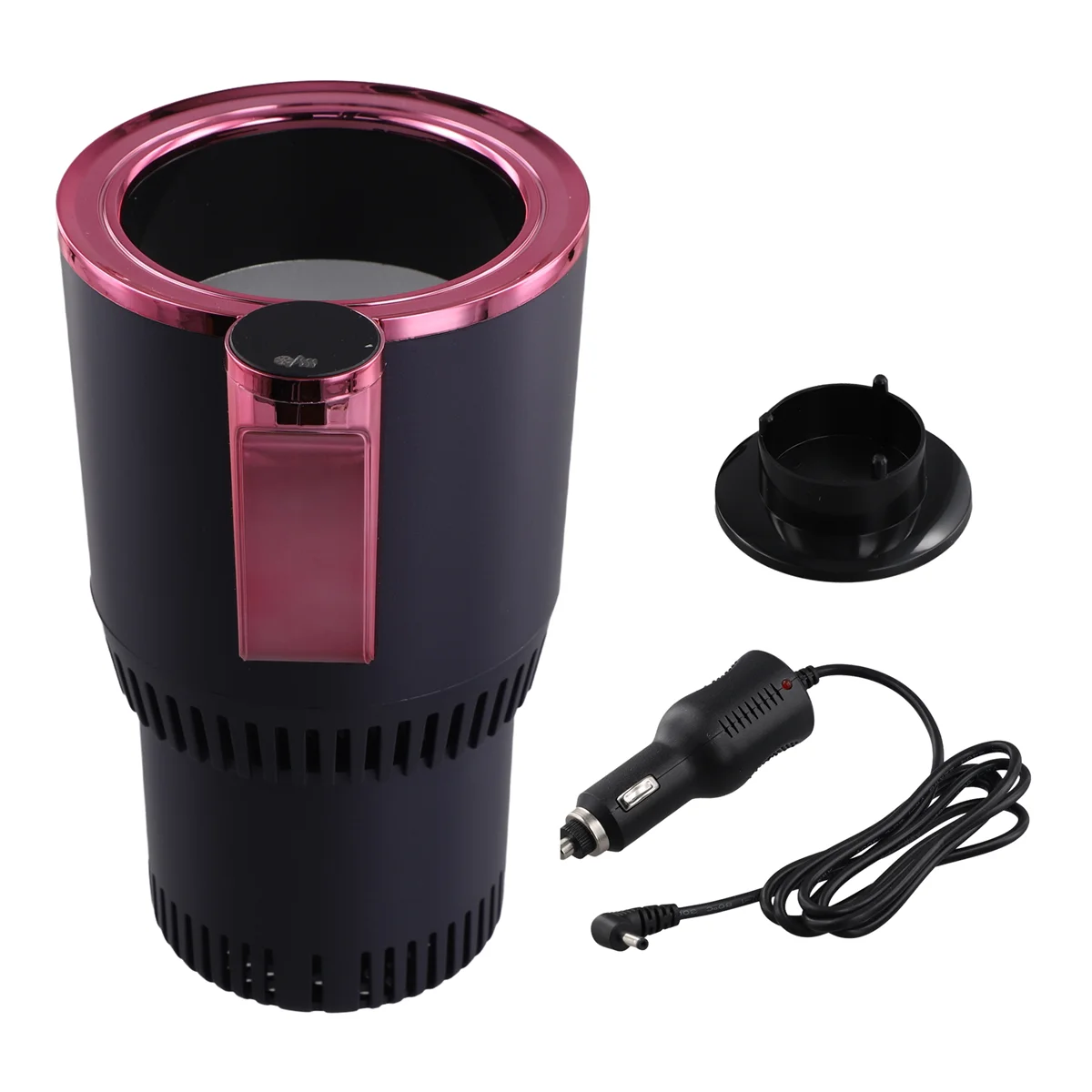 12V Car 2 in 1 Heating Cooling Cup Warmer Cooler Cup Smart Cup Holder Digital Display Temperature Drinks Holders Purple