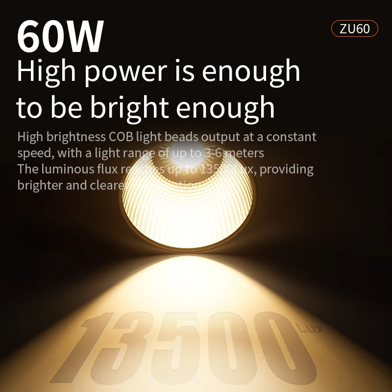 60W COB lampa wideo CRI≥90 TLCI≥97 oświetlenie z ciągłym wyjściem podwójna temperatura barwowa 2700K-6500K przenośne Mini Bowens światło na żywo