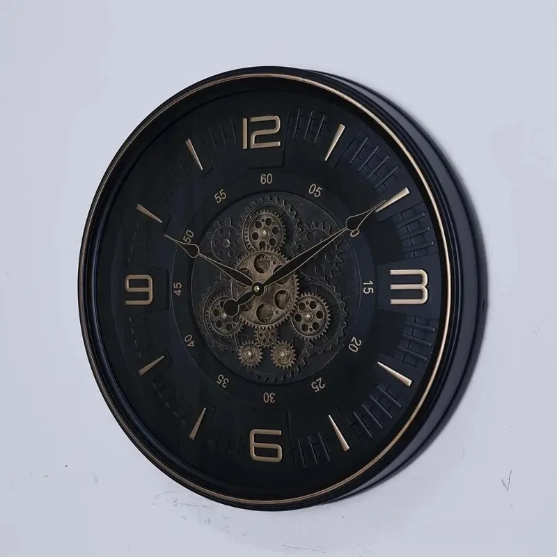 Gear Wall Clock Modern Wall Watch Nordic Elegant Decorative Clocks Silent Luxury Aesthetic Living Room Watches Home Decoration
