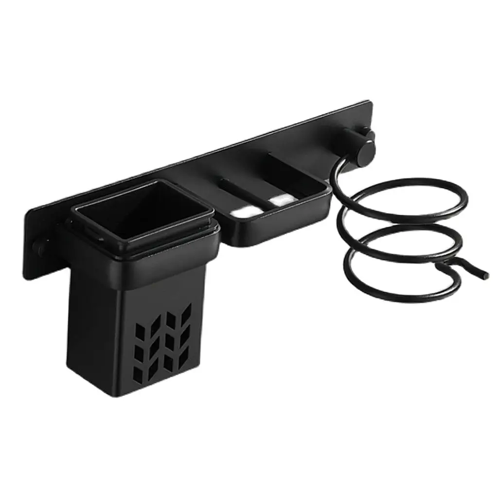 Hair Dryer Mount Hair Care Styling Tool Organizer Storage for Blow Dryer Curling Straightener Brushes