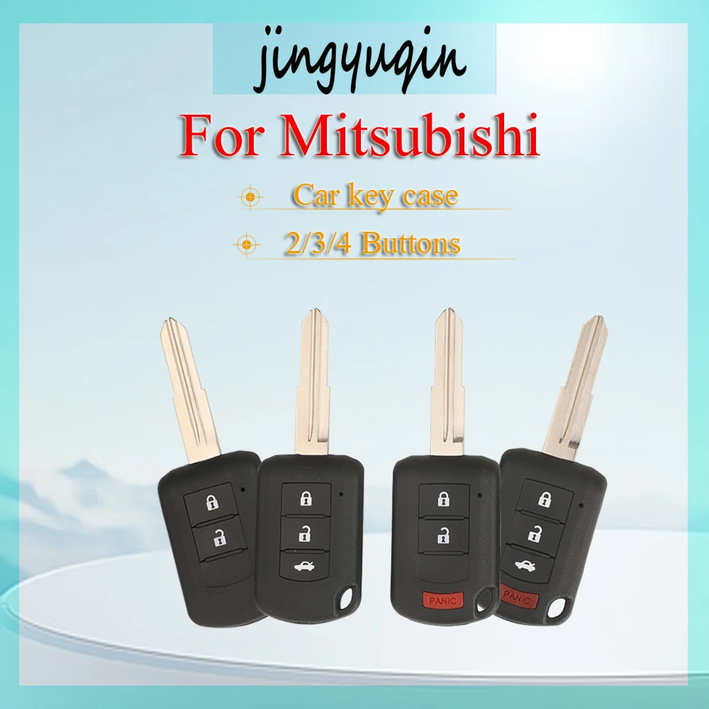

Jingyuqin 2/3/4 кнопки дистанционного ключа автомобиля чехол-брелок для Mitsubishi Eclipse CROSS Outlander SPORT Mirage G4 Lancer 2016-2021