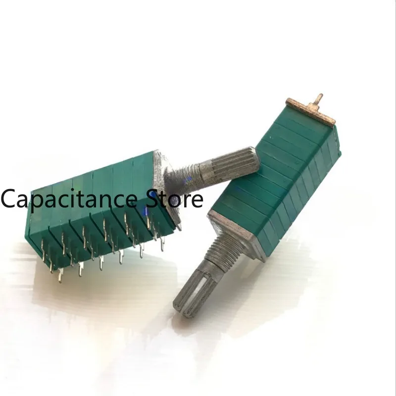 5PCS Type 12 audio amplifier computer speaker volume precision potentiometer six B50K*6 axis length 20MM.