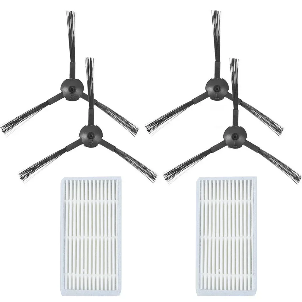 2 قطعة تصفية + 4 قطعة فرشاة جانبية ل MD16192 MD18500 MD18501 جهاز آلي لتنظيف الأتربة قطع الغيار استبدال الملحقات