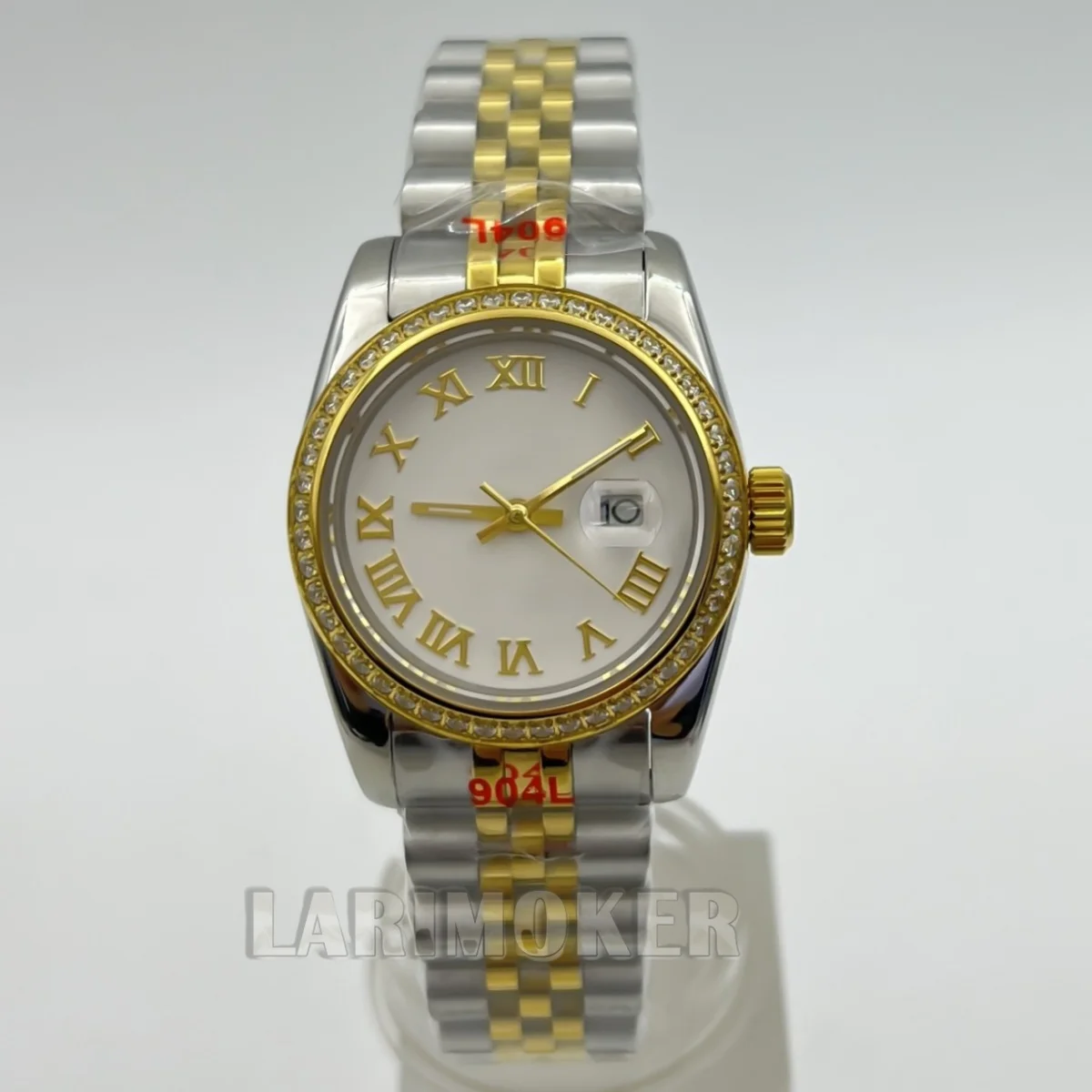 31mm luxurious decorated diamond bezel NH05 automatic watch for ladies sapphire crystal dial Rome Index water resistance 10-mete