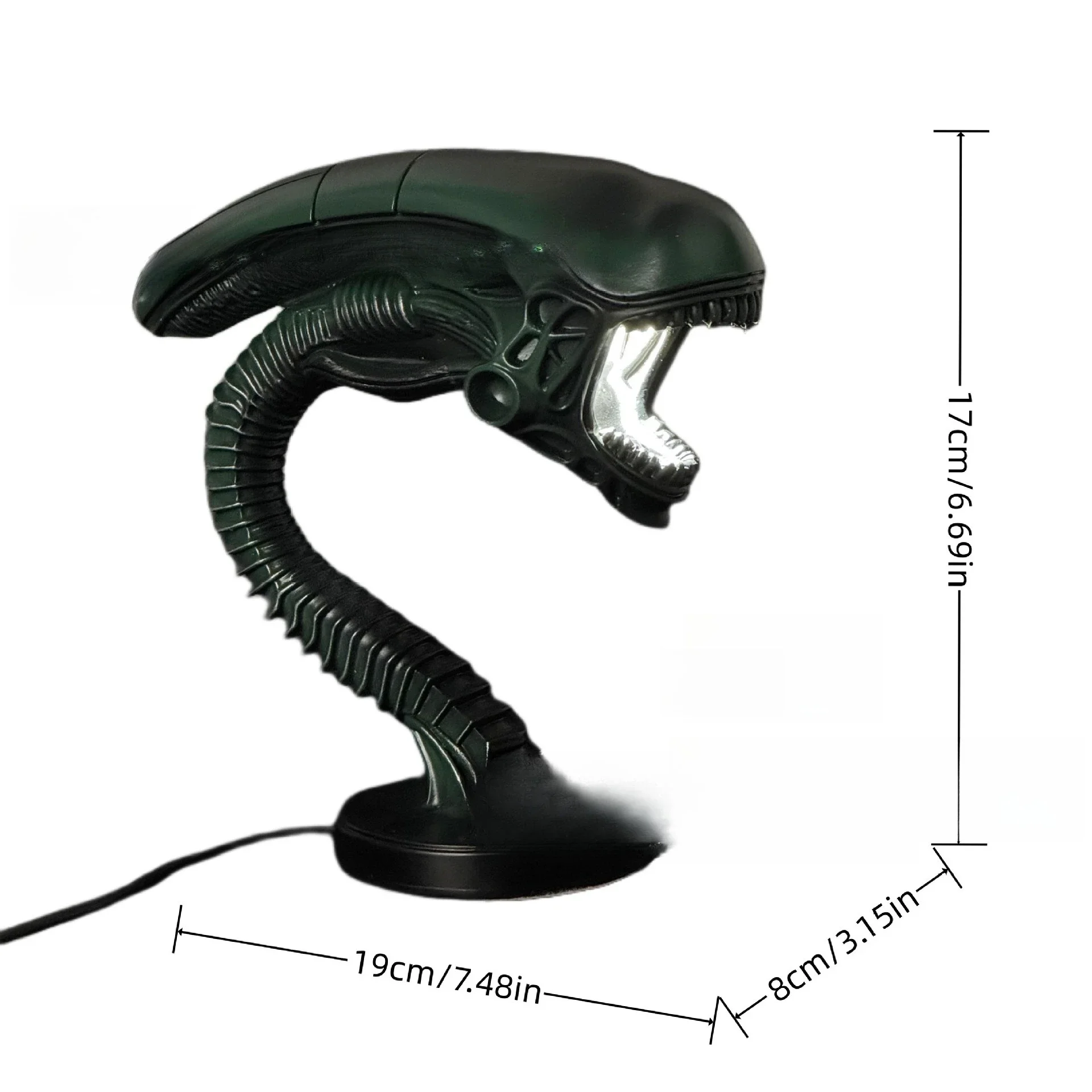 Alien creature light stand, bedroom home decoration lamp, resin ornament