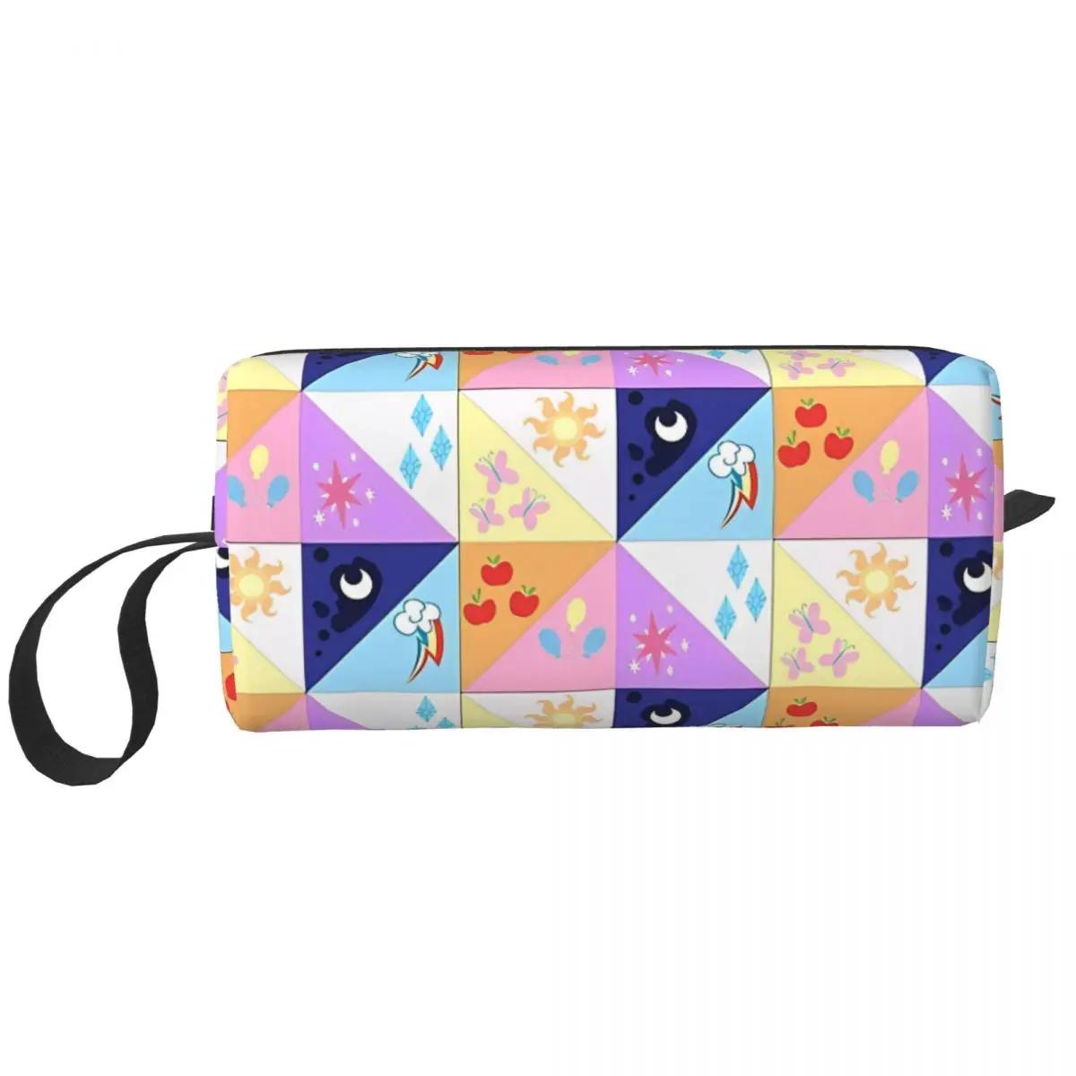 My Little Pony Cutie Marks Makeup Bag Pouch Cosmetic Bag Travel Toiletry Small Makeup Pouch Storage Purse for Women