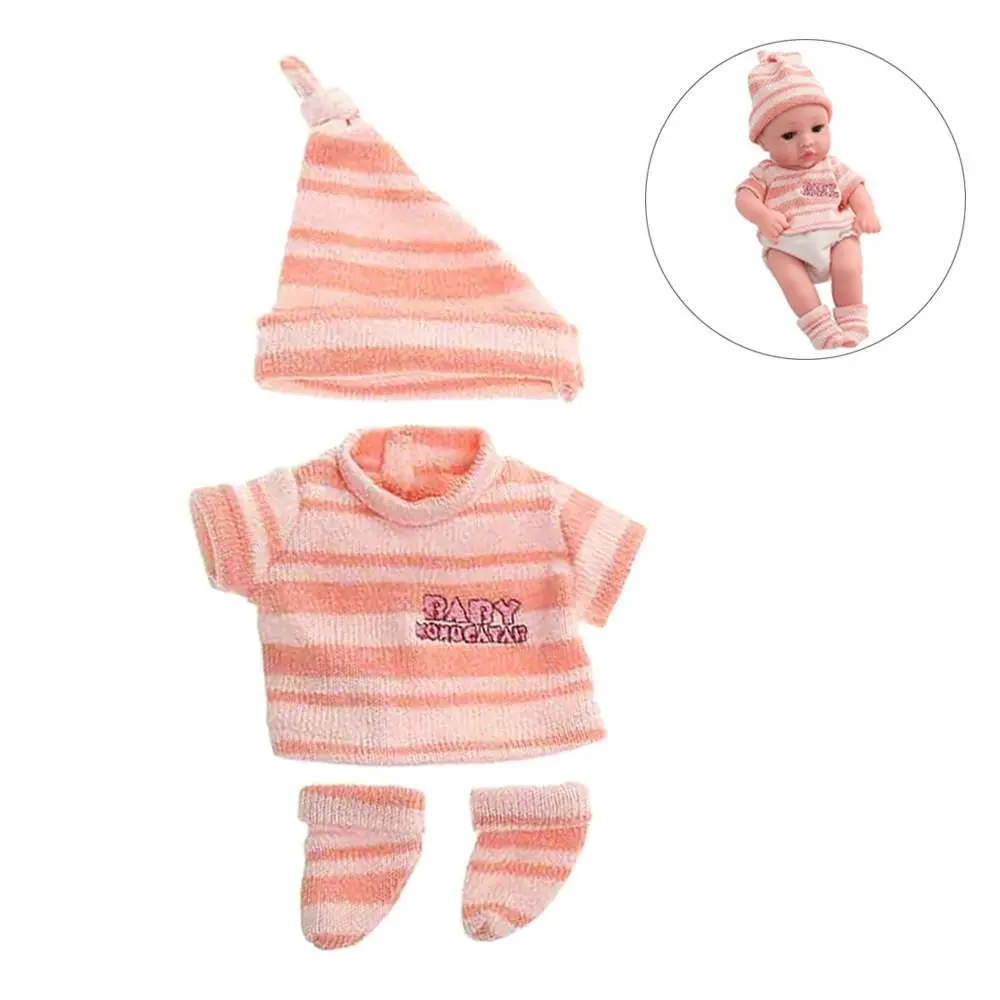 Cute Polyester Reborn Dolls Clothes Colorful Handmade Reborn Pajamas Clothes 30cm Simulation Outfits Reborn