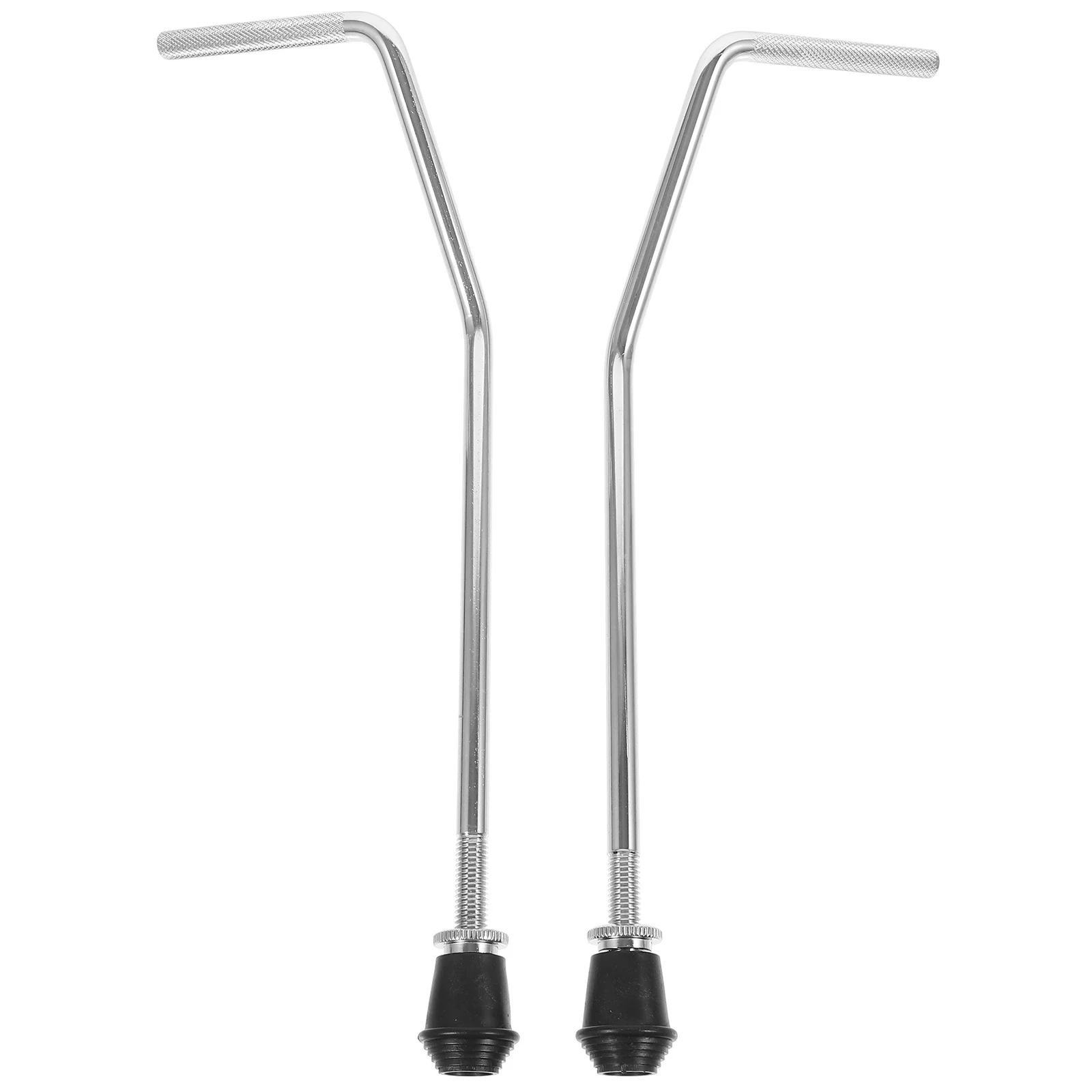 

2 Pcs Braces Drum Bracket Accessories Percussion Leg Mount Tom Holder Stand Silver Floor