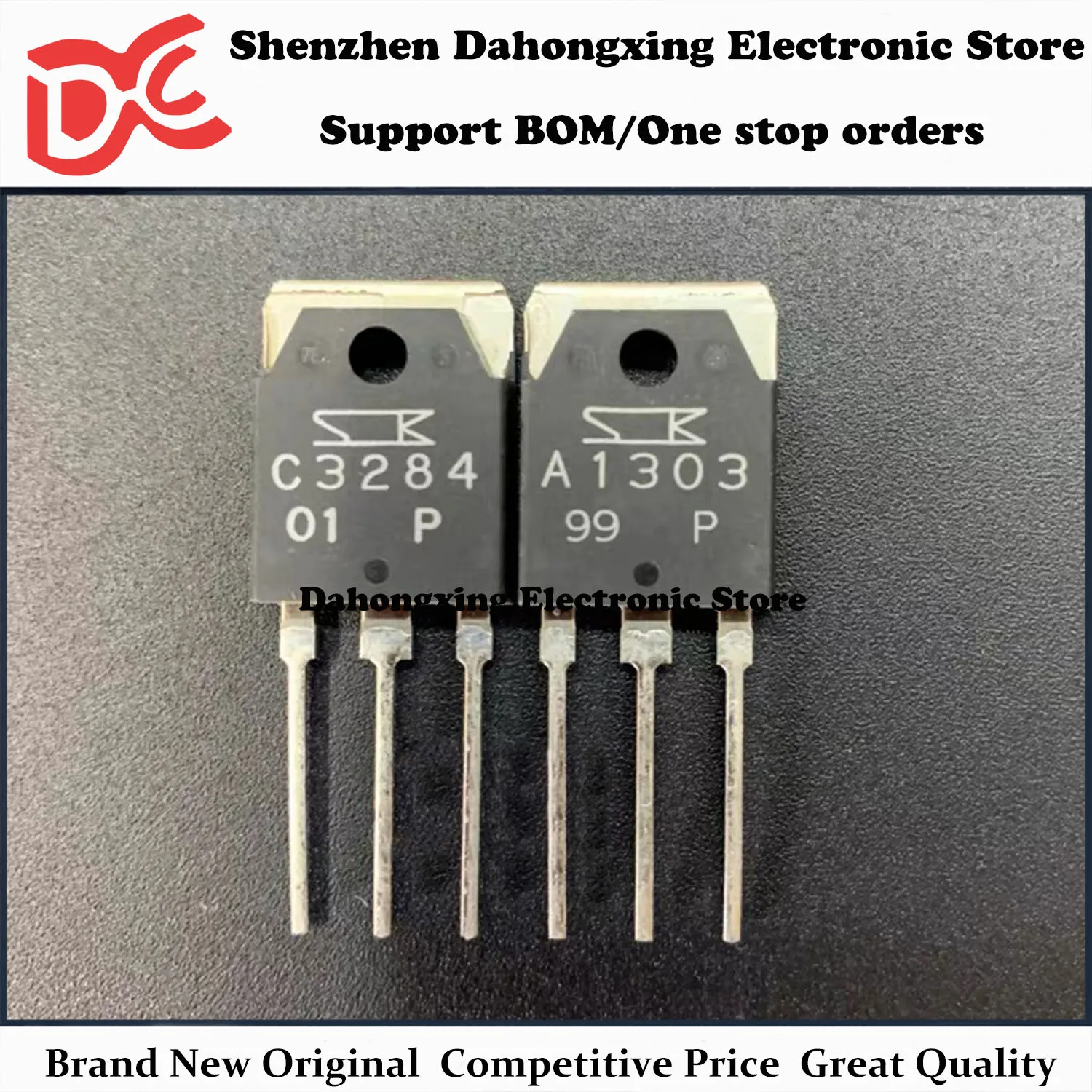 

New Original 5Pair 2SA1303 + 2SC3284 TO-264 Audio Amplifier Transistor Electronic Components Great Quality