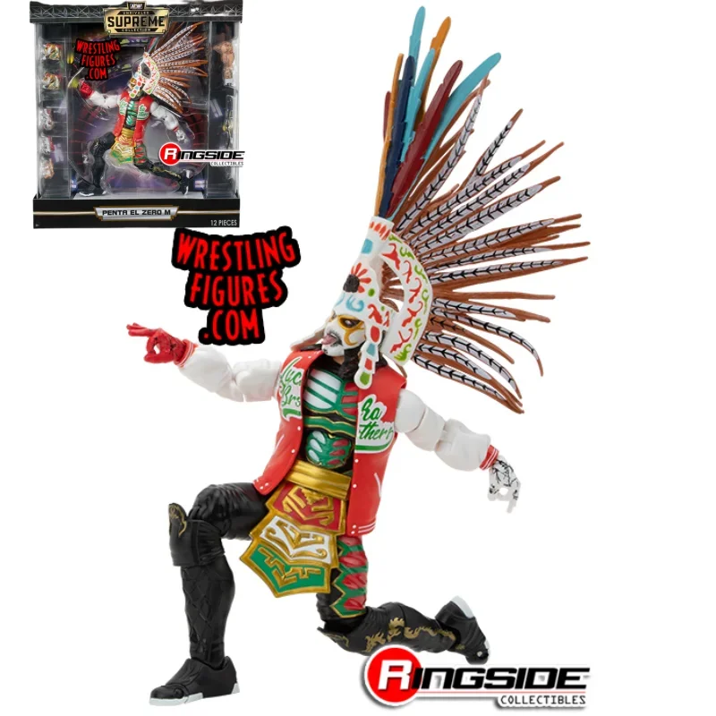 

Aew Wrestler Doll Handicraft Supreme Collection Series 3-penta Elzero M Birthday Gift Desktop Decoration Cartoon Anime