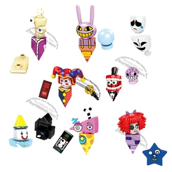 RT046-053 Anime Puppen Ziegel erstaunliche digitale Zirkus Mini Action Spielzeug Figuren Puppe montieren Bausteine Spielzeug für Kinder