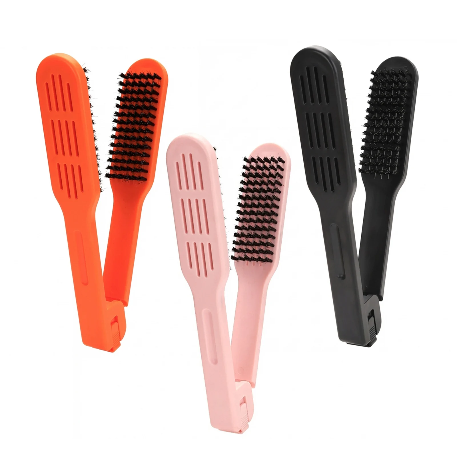 Professional Women's Hair Straightener Comb V-Shaped Styling Brush Heating for All Hair Types Salon Quality Tool