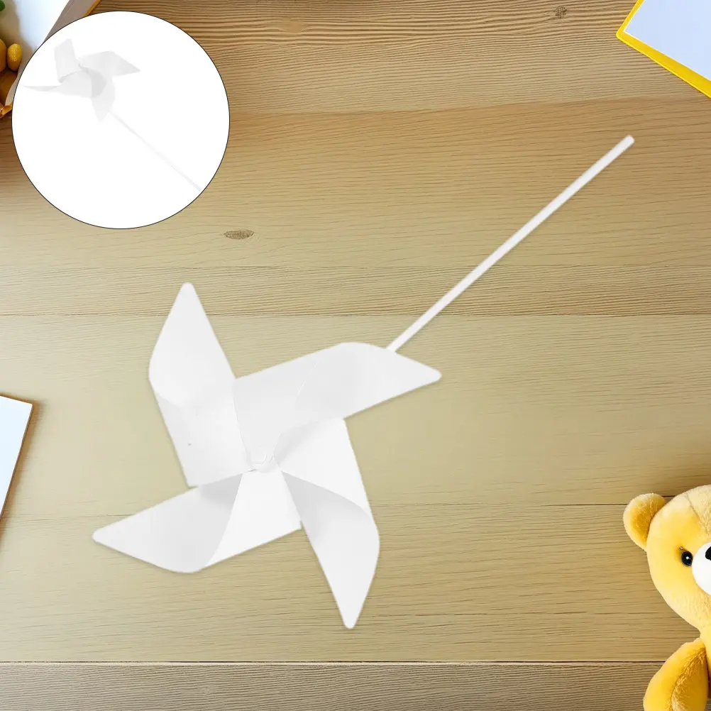 

30 шт. Детские заготовки для раскрашивания в виде ветряных мельниц, белые, для творчества на открытом воздухе, летних вечеринок, садовых мероприятий