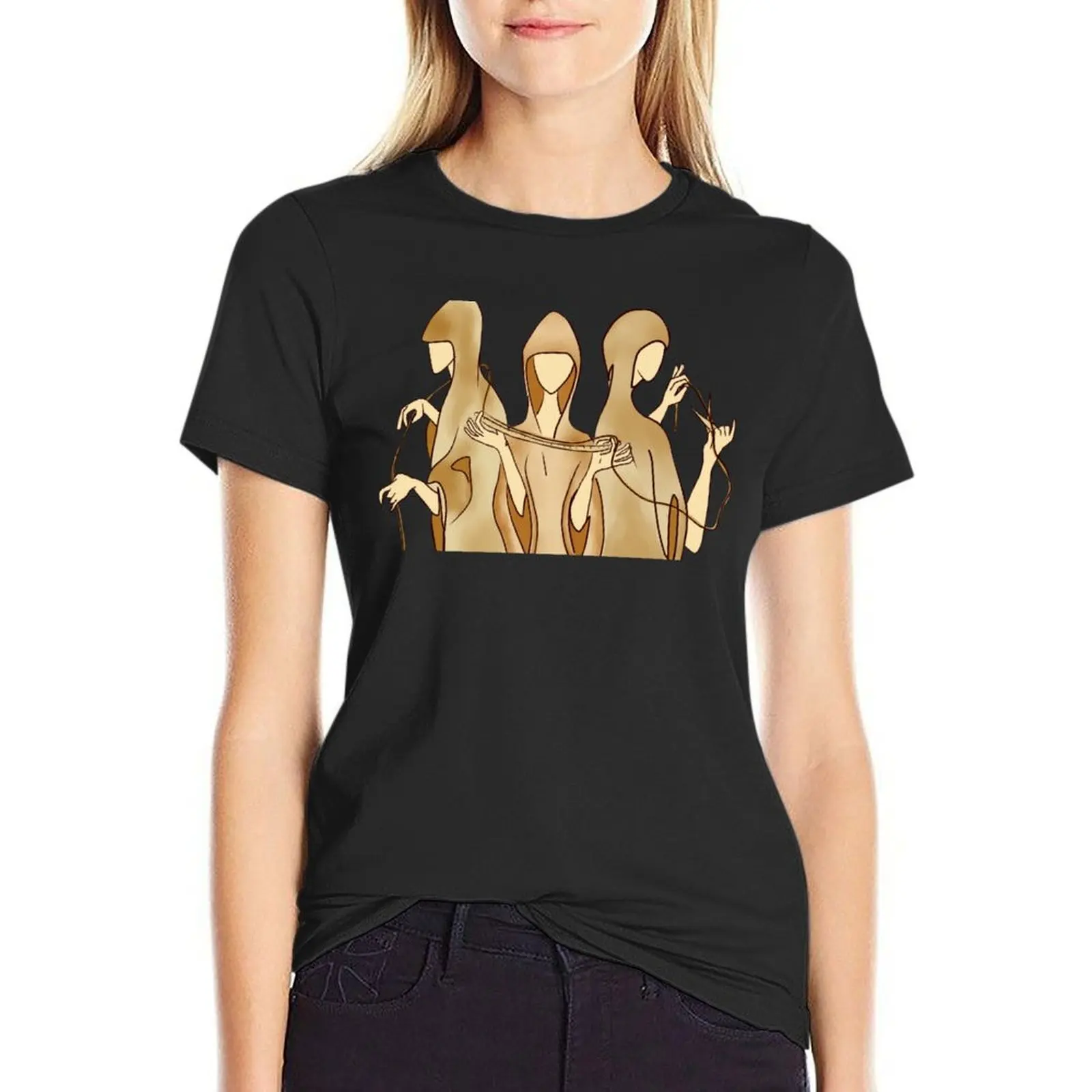 

The Three Fates T-Shirt shirts graphic tees plus size tops korean fashion plain t-shirts for Women loose fit