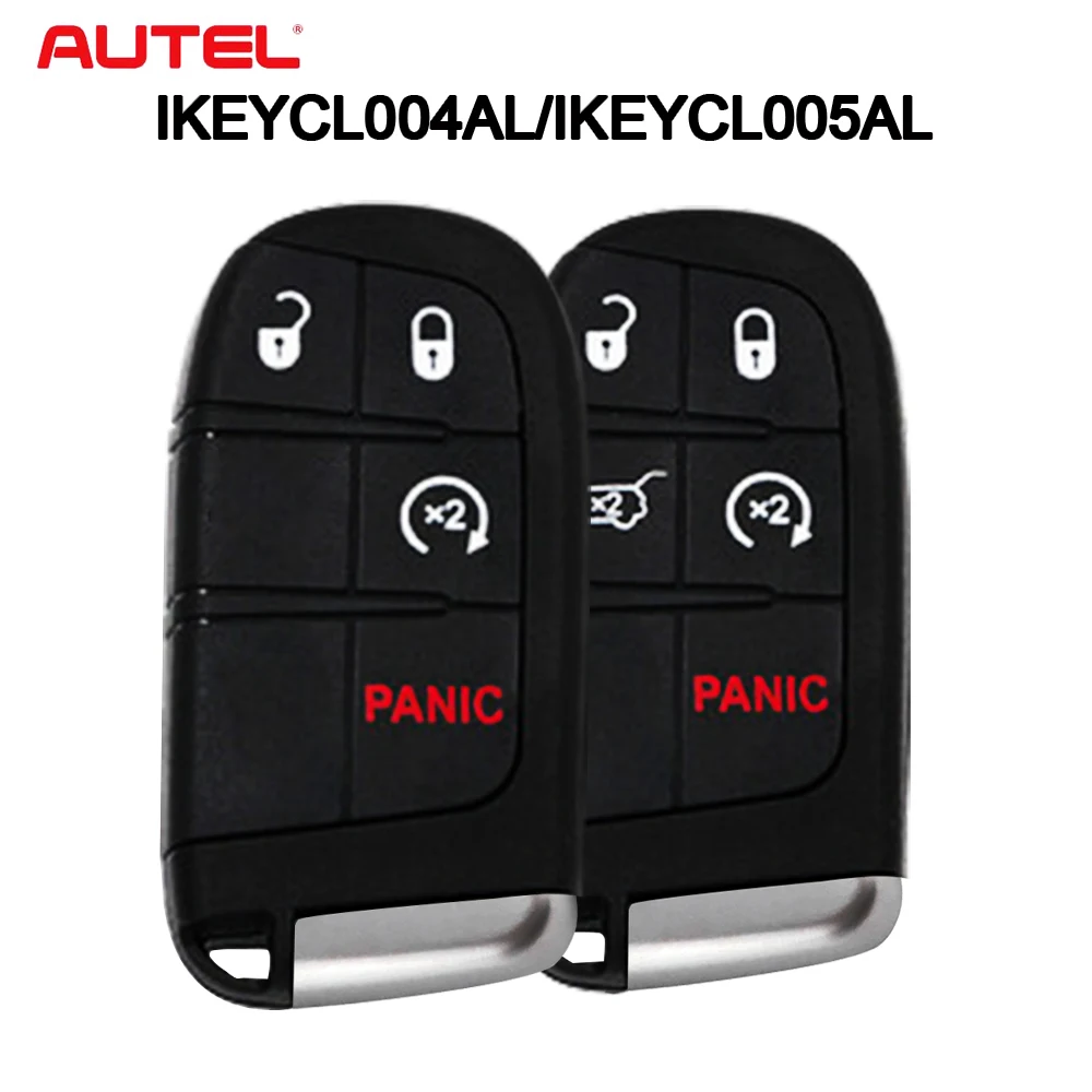 Original AUTEL KM100/IM508/IM608 4/5 Button Universal Remote Smart Key CL004AL CL005AL for Chrysler/Dodge/Jeep Car Keys