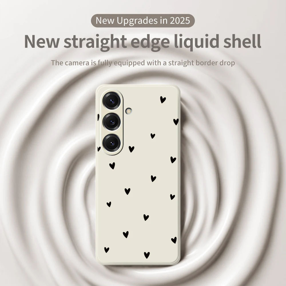 Чехол для телефона Love Pattern для Samsung Galaxy S25 S24 S23 S22 S21 S20 Ultra Plus S20FE S21FE S23FE S24 FE S10 Plus Soft Cover