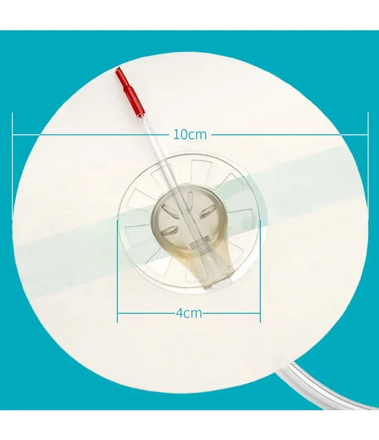 VSD Negative Pressure Wound Drainage Tube Kit  PU Wound Drainage Connector Tube Suction Cup Transparent Film Accessory