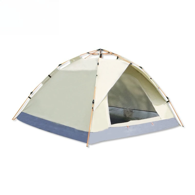 

Portable silver glue thickened rainproof outdoor folding camping automatic beach quick open camping tent