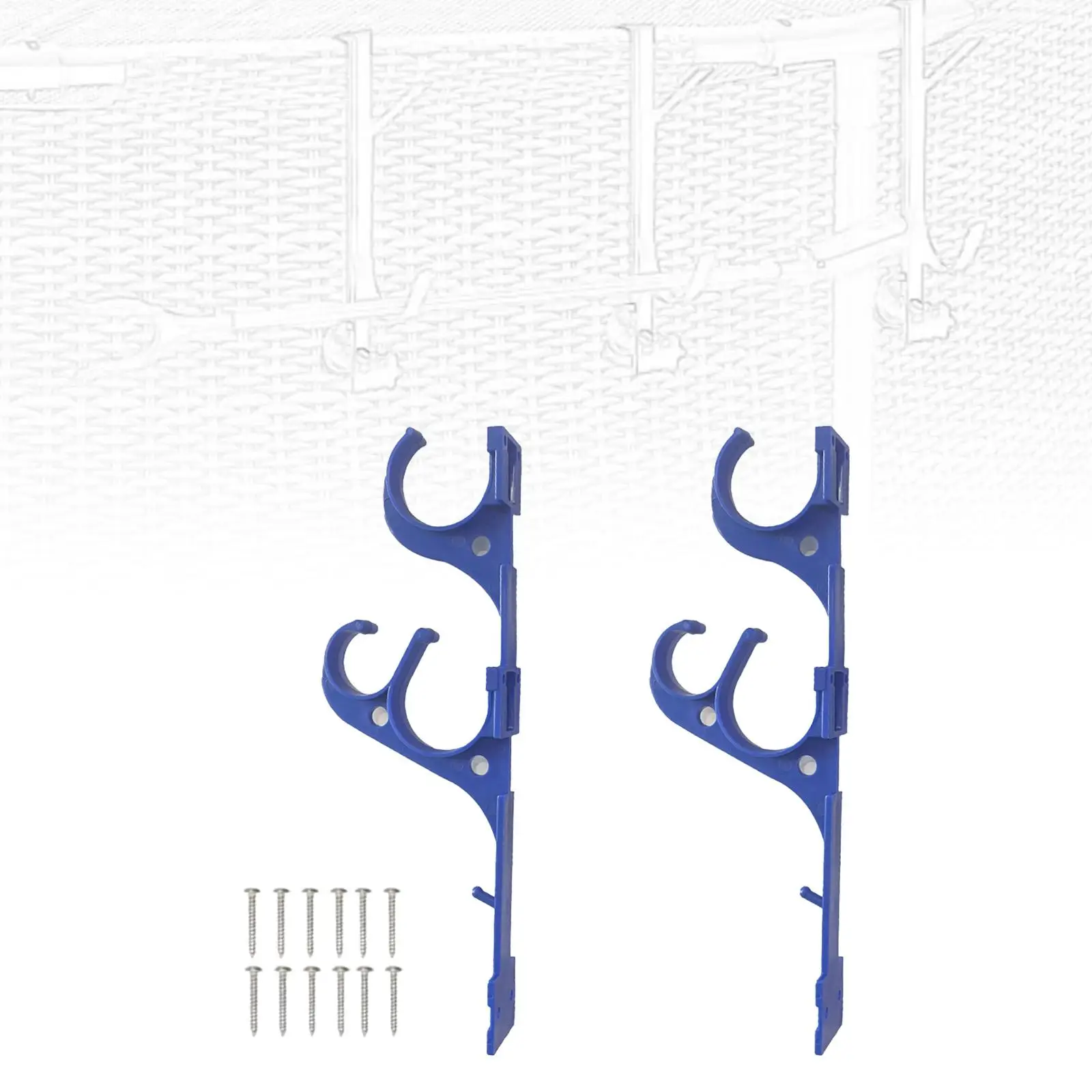 

2 шт. крючки для бассейна для столба, органайзер для садовых инструментов, вешалки для шестов для бассейна, вакуумные