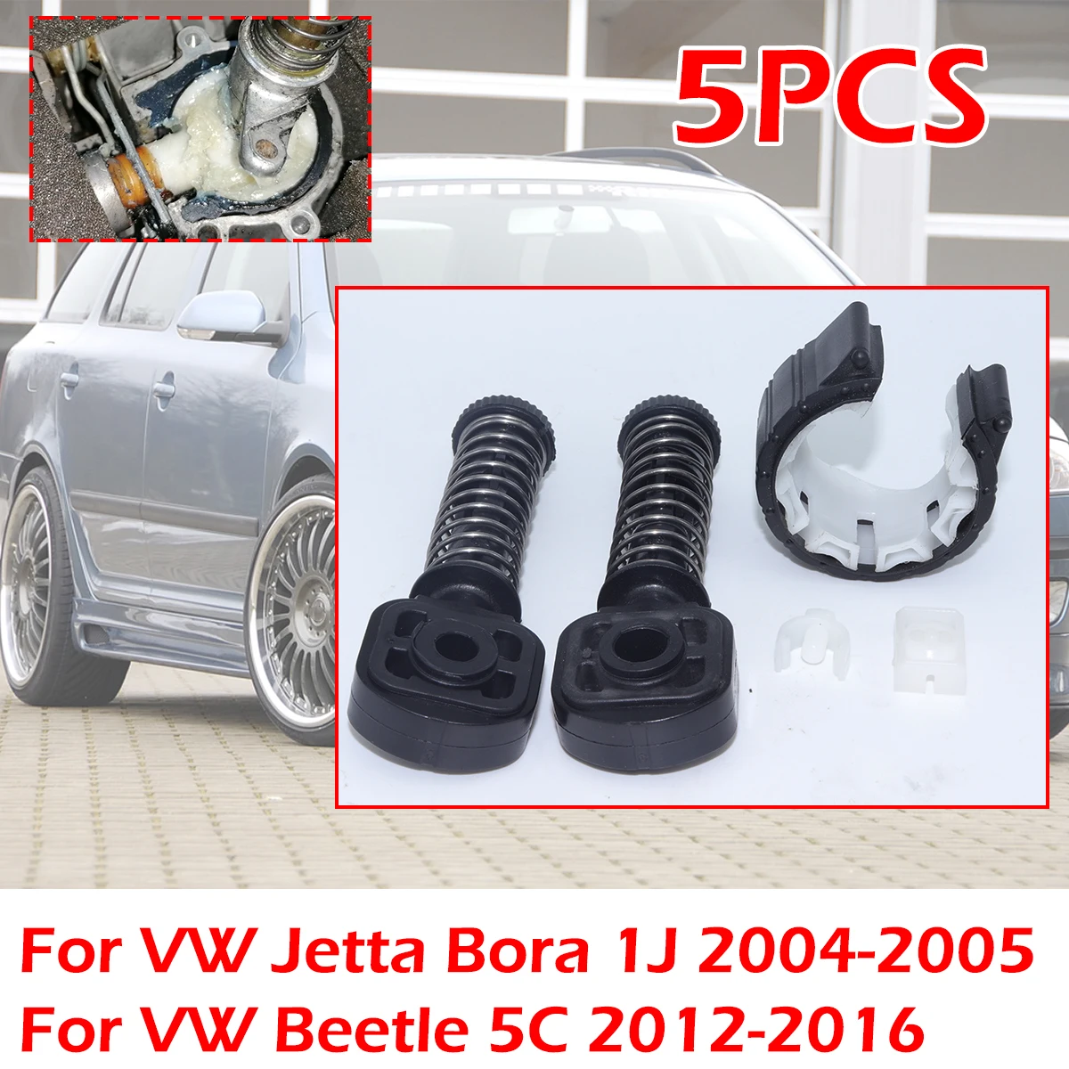 

5pcs/kit Gearbox Rebuild Kit Shifter Lever Adjuster Linkage Pivot Upgrade Bushing Shifter Bearing Shell MT For VW Beetle Jetta