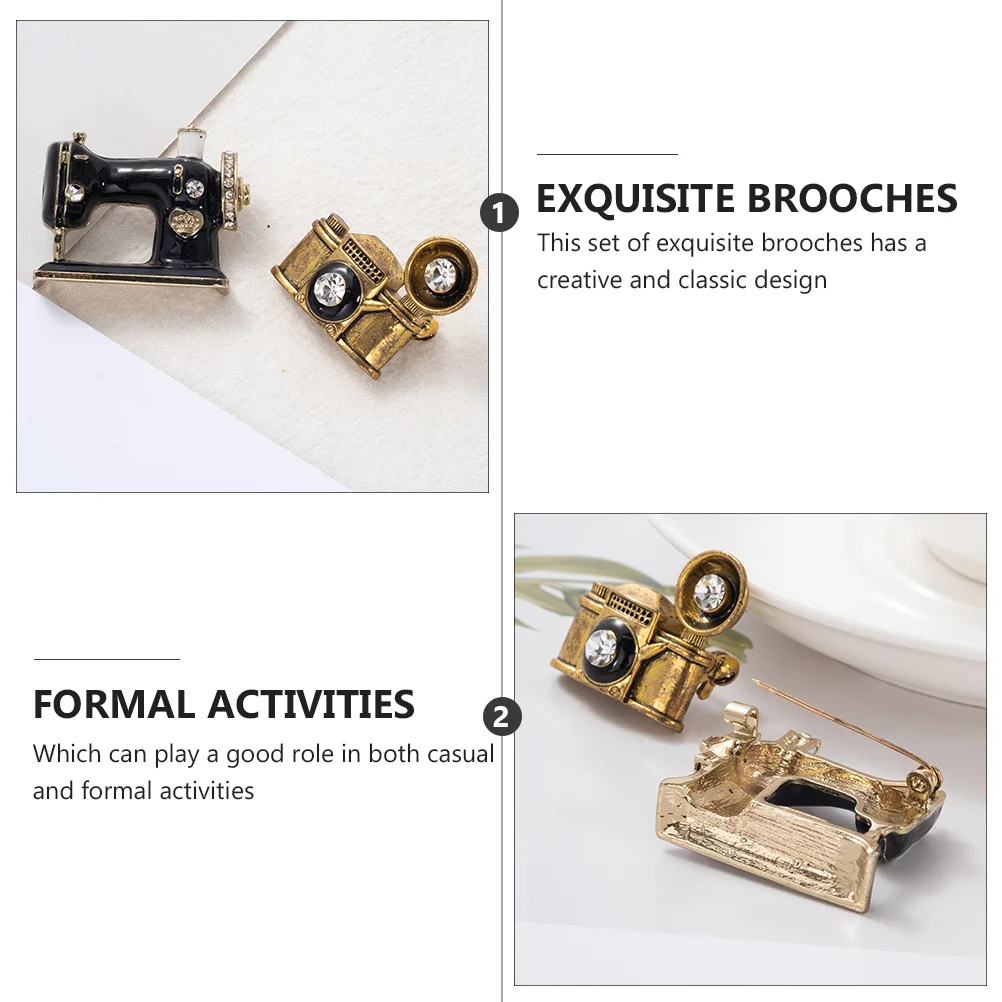 

Delicate Badge Brooch Set Vintage Enamel Pin for Men Women Retro Lapel Charm Craft Accessory Gift