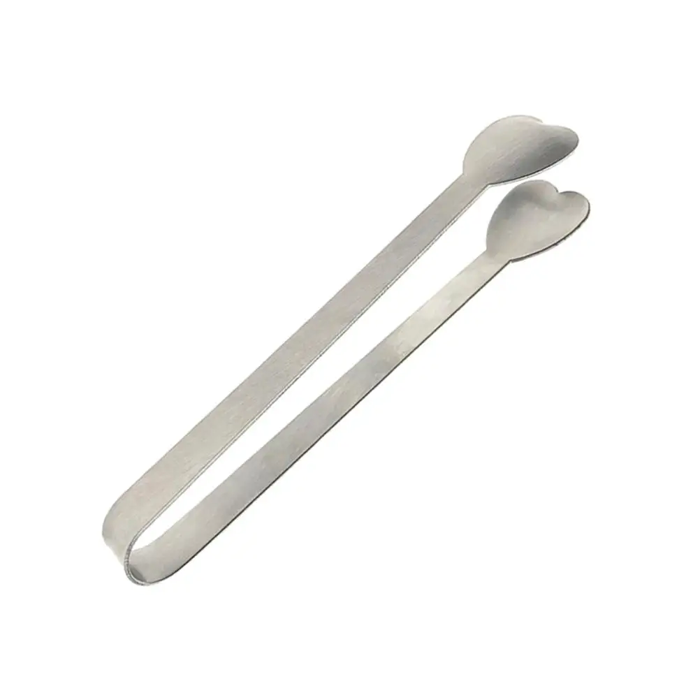 Gold Ice Tongs Serving Platter Charcuterie Boards Mini Stainless Steel Heart-shaped