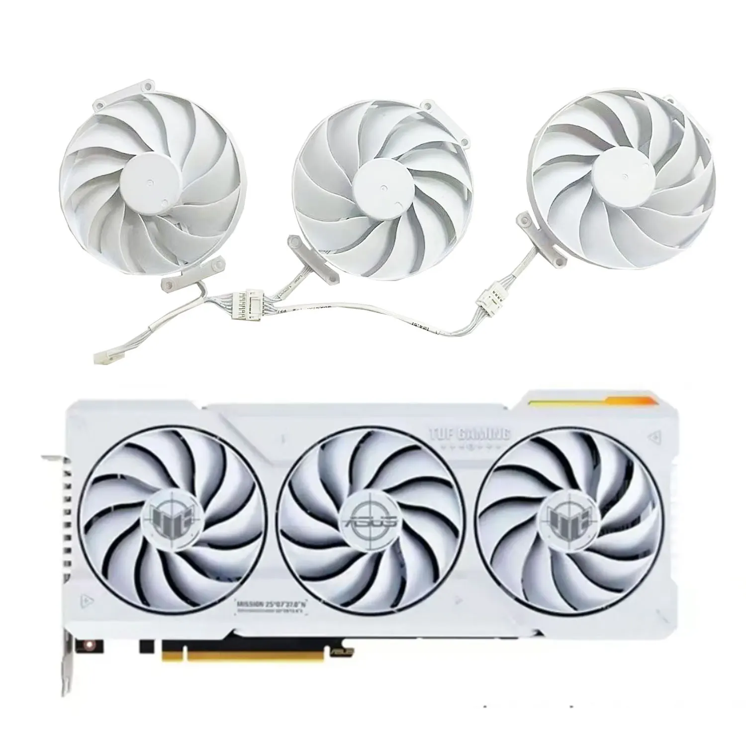 For Asus GeForce RTX 4070 Ti Super Tuf White OC Graphic Fan 90MM 7PIN CF9015U12D RTX4070 TI GPU Fan