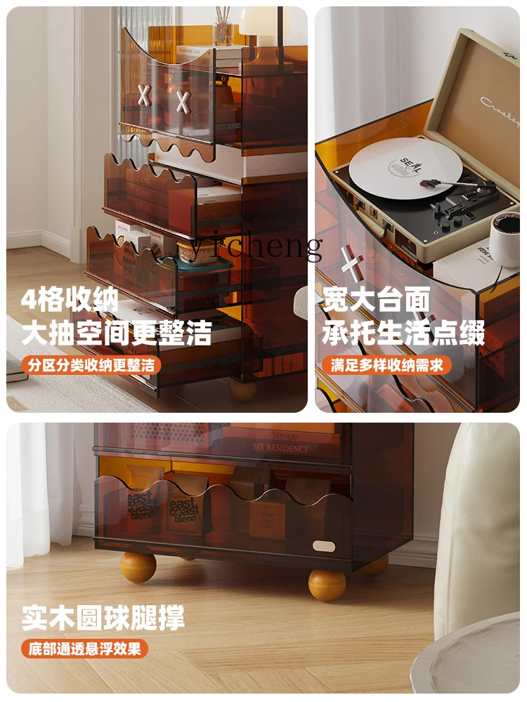 

acrylic chest, living room, sofa side, bedroom storage locker, decorative porch, dining side cabinet