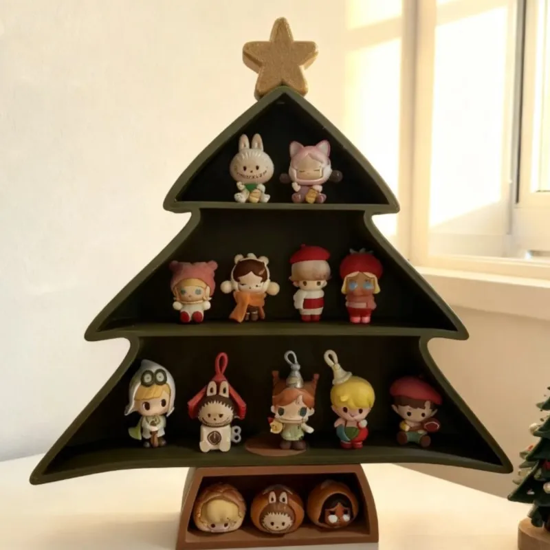 

Christmas Tree Festival Handmade Cute DIY Storage Box Display Cabinet Storage Rack 3D Printed Miniature Desktop Ornament ZI629