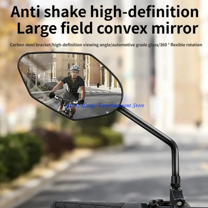 

G7NF Зеркало заднего вида, регулируемое на 360 градусов вращающееся зеркало для велосипеда, установленное на руле