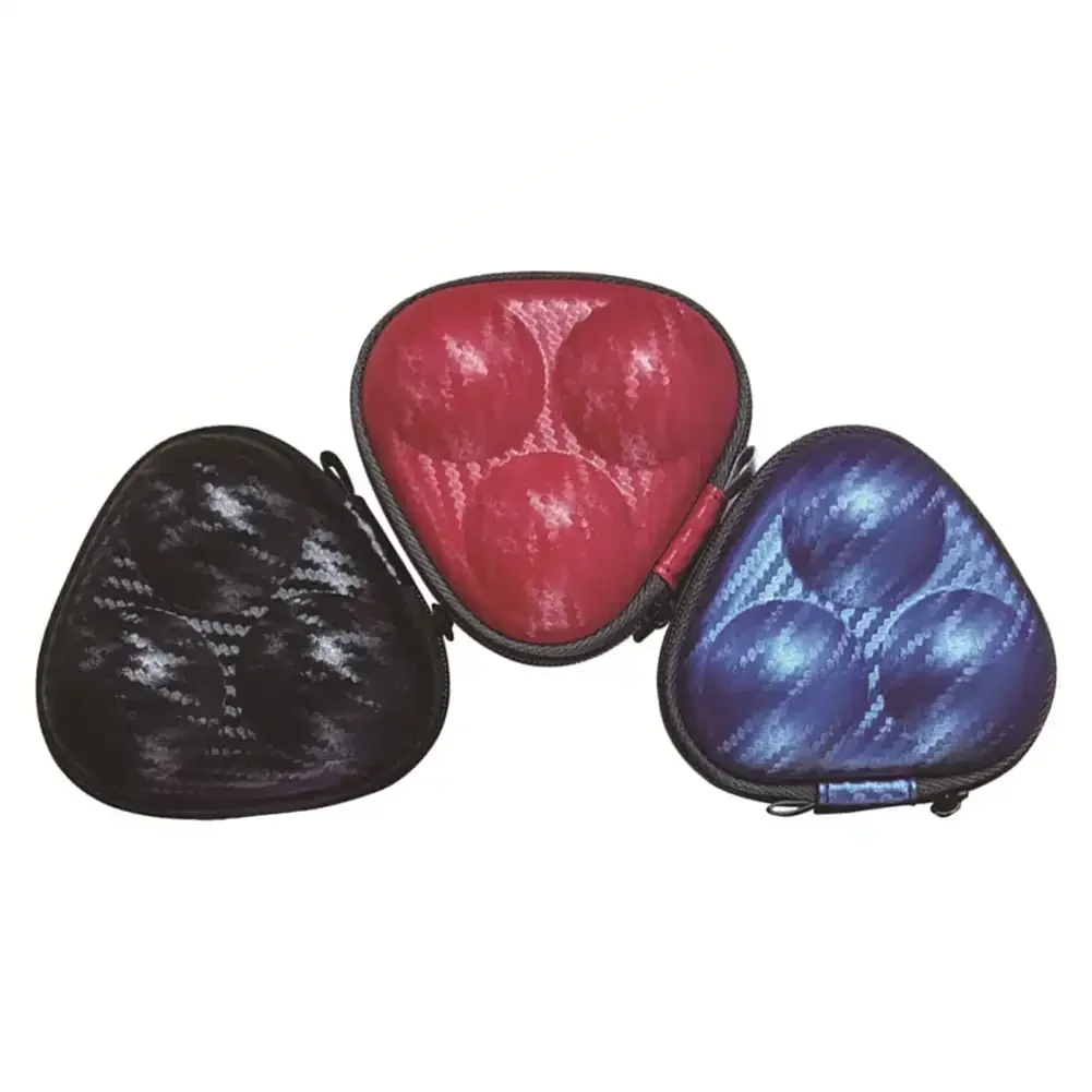 Trendy PU Leather 3 Ping-pong Balls Storage Box Table Tennis Box Storage Case Waterproof Sport Training Accessory