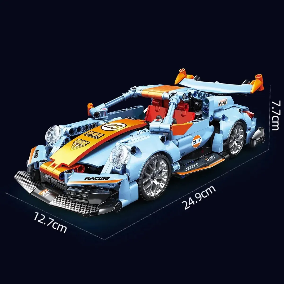523pcs Building Blocks City Speed Car Festive Gift Giving Racing Vehicle with Super Racers Bricks Toys for Children Boy Gift523p image 2