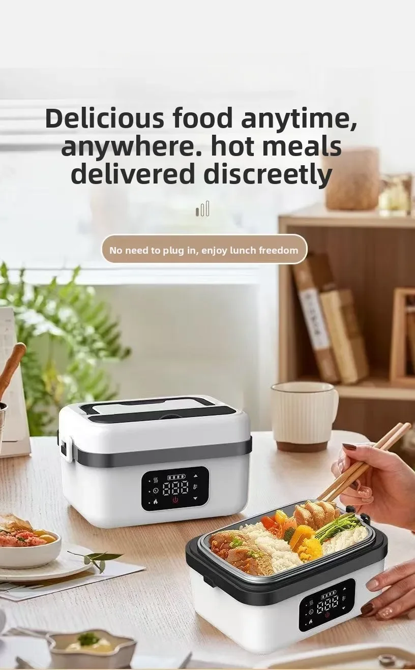 

2025 Интеллектуальный ланч-бокс с теплоизоляцией Безводный автоматический нагрев и приготовление пищи Портативный автомобиль большой емкости 1 л