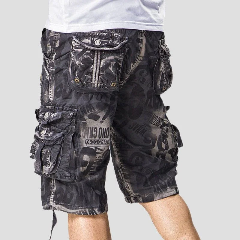 Hiking Camouflage Men's Cargo Shorts Camo Combat Male Bermuda Short Pants Homme Designer 2024 Fashion Strech Luxury Cotton Baggy