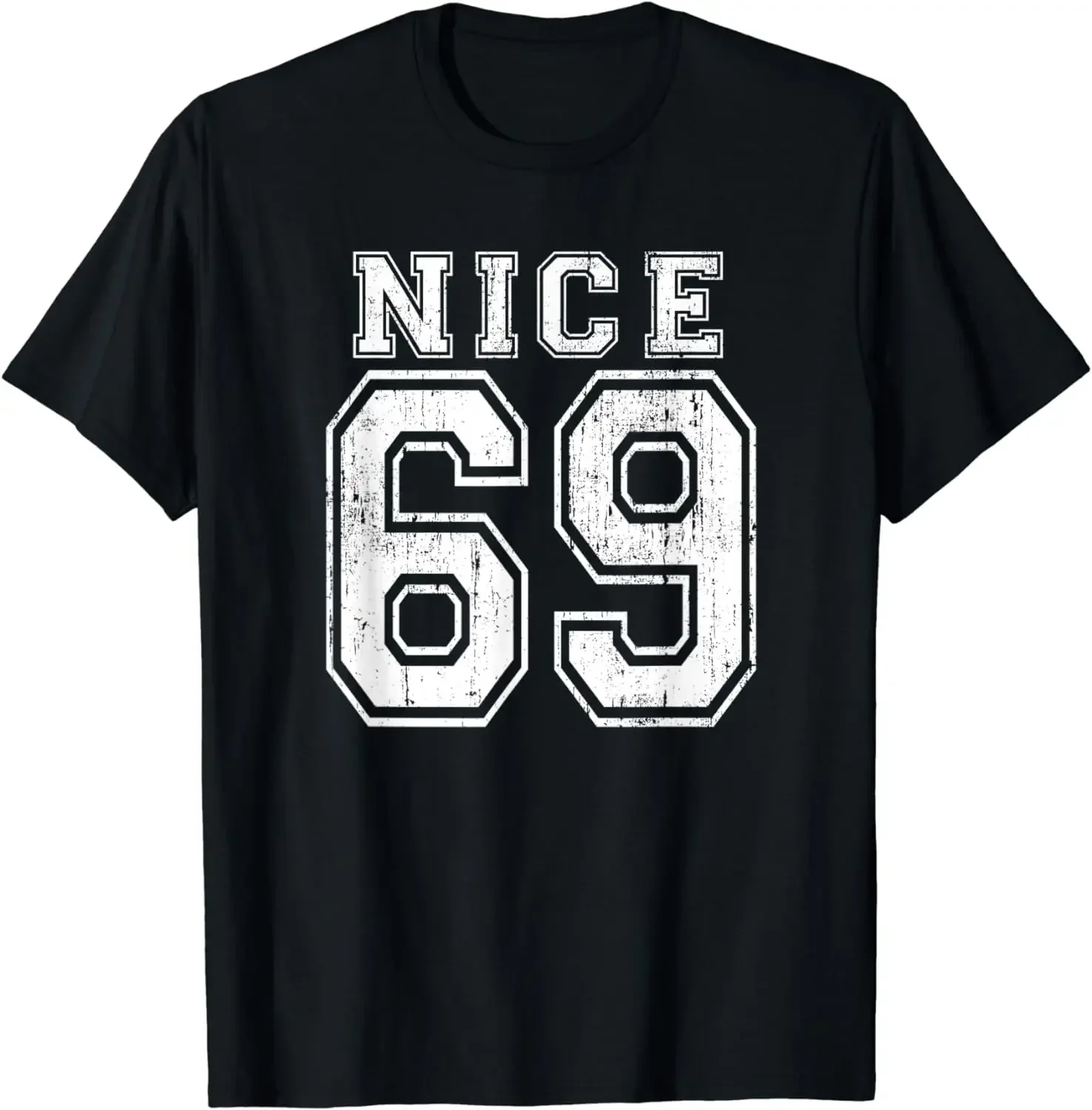 

2024 NEW Graphic Birthday Gift NICE 69 Meme Retro Vintage Jersey Number Style Graphic T-Shirt Men Clothing Streetwear Graphic S