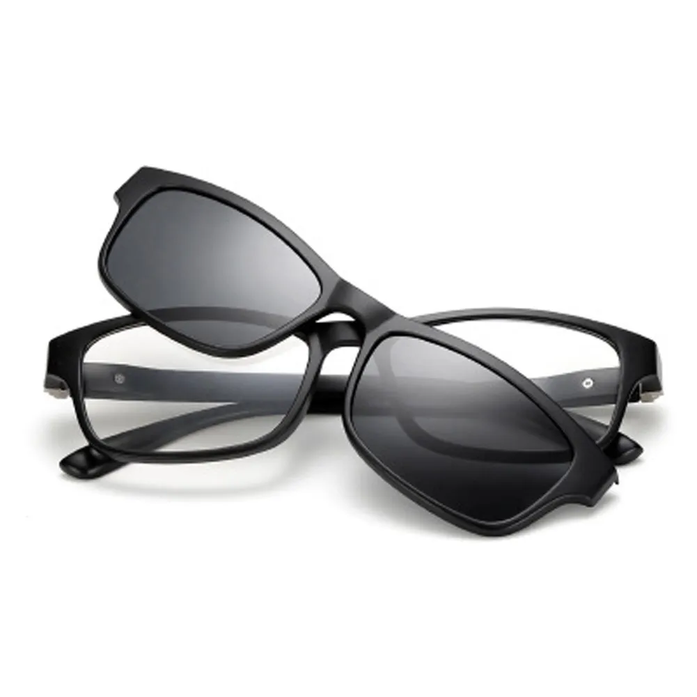 Magnet Polarized Sunglasses Polarization Clip Mirrored Clip on Sunglasses clip on glasses Men Custom Prescription Myopia
