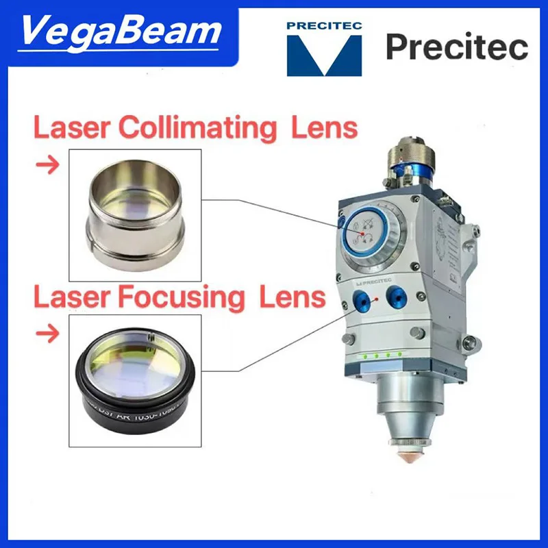 Precitec Laser focusing collimating lens with Lens barrel D30 F100 /125/150/ (0-6KW) D37 F100 F150 Lens Collimator with Holder