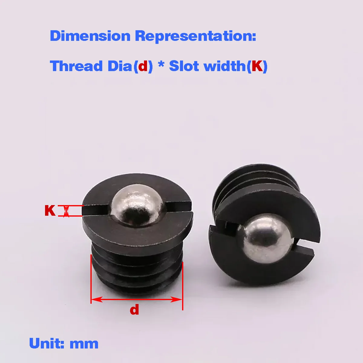 Ball Joint Plunger Flange Type/Step Thread Positioning Ball/ Flange Type Spring Contact Ball/Wave Ball Screw M5-M16