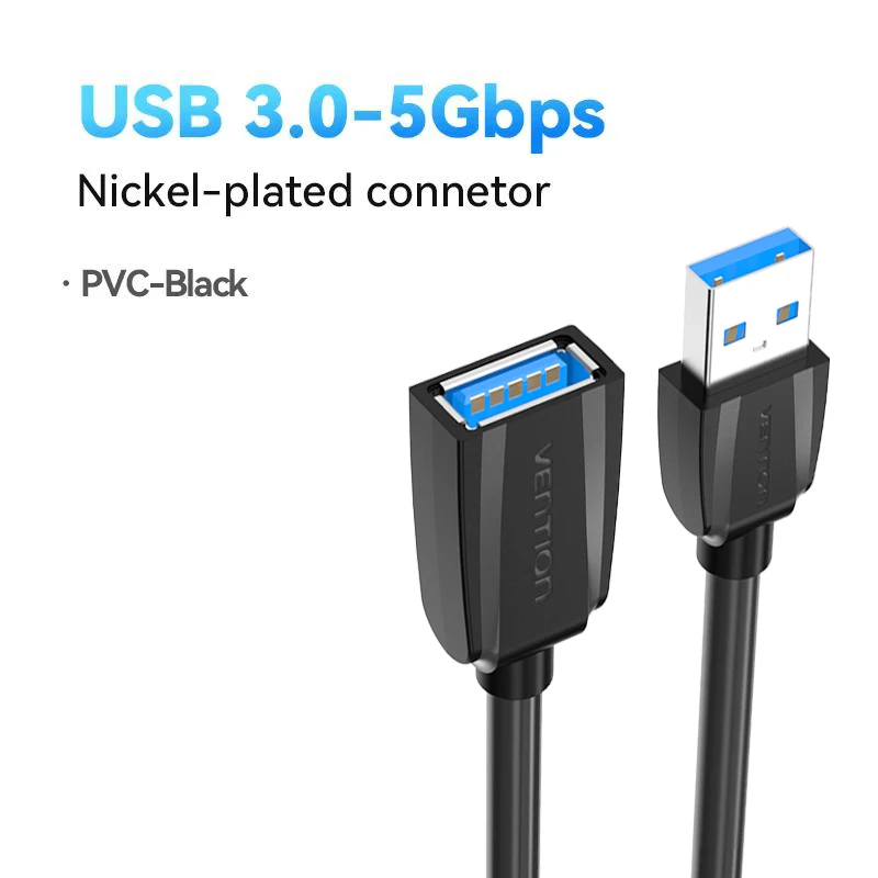 Ventie USB Kabel USB 3.0 Verlengkabel Man-vrouw 3.0 USB Extender Kabel voor PS4 Xbox Smart TV PC USB Verlengkabel