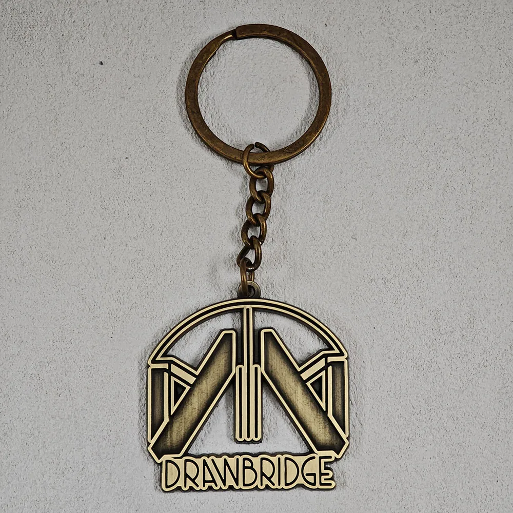 Death Stranding 2 Schlüsselanhänger Metall-Brücke Logo Anhänger Schlüsselring Fragile Logistics Hideo Kojima Spiel-Fans Cosplay Rucksack Auto B – Detail 2