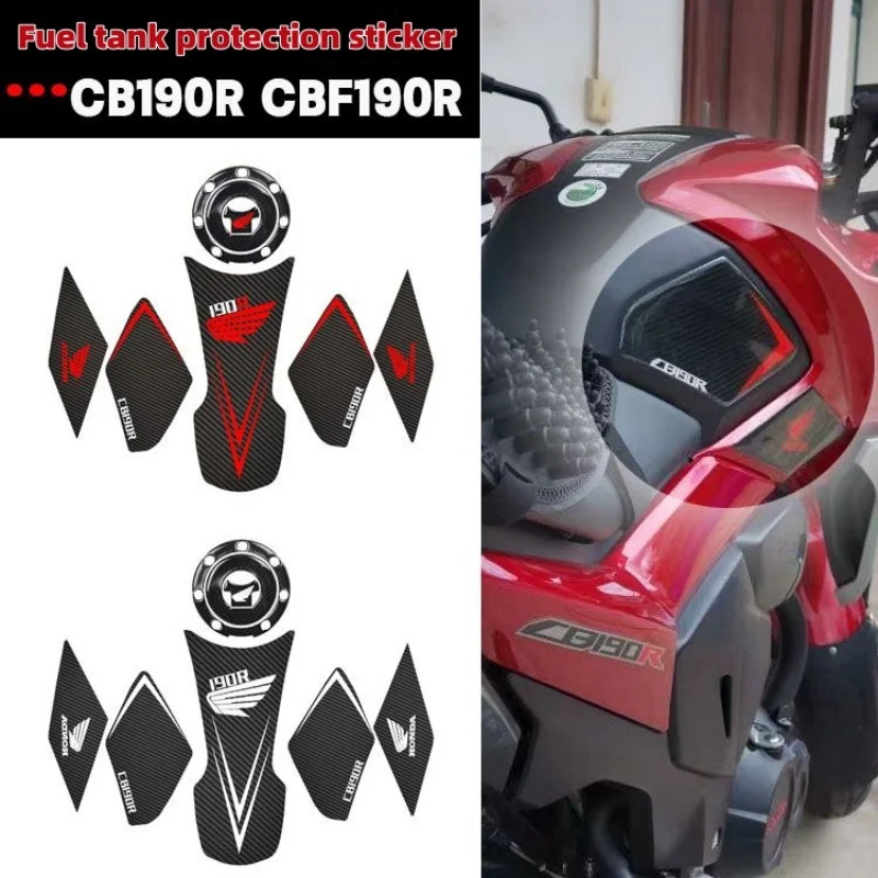 

For Honda Storm Eye CB190R Fuel Tank Pads CBF190R Modified Anti Slip Sticker Side Sticker Decorative Protective Sticker