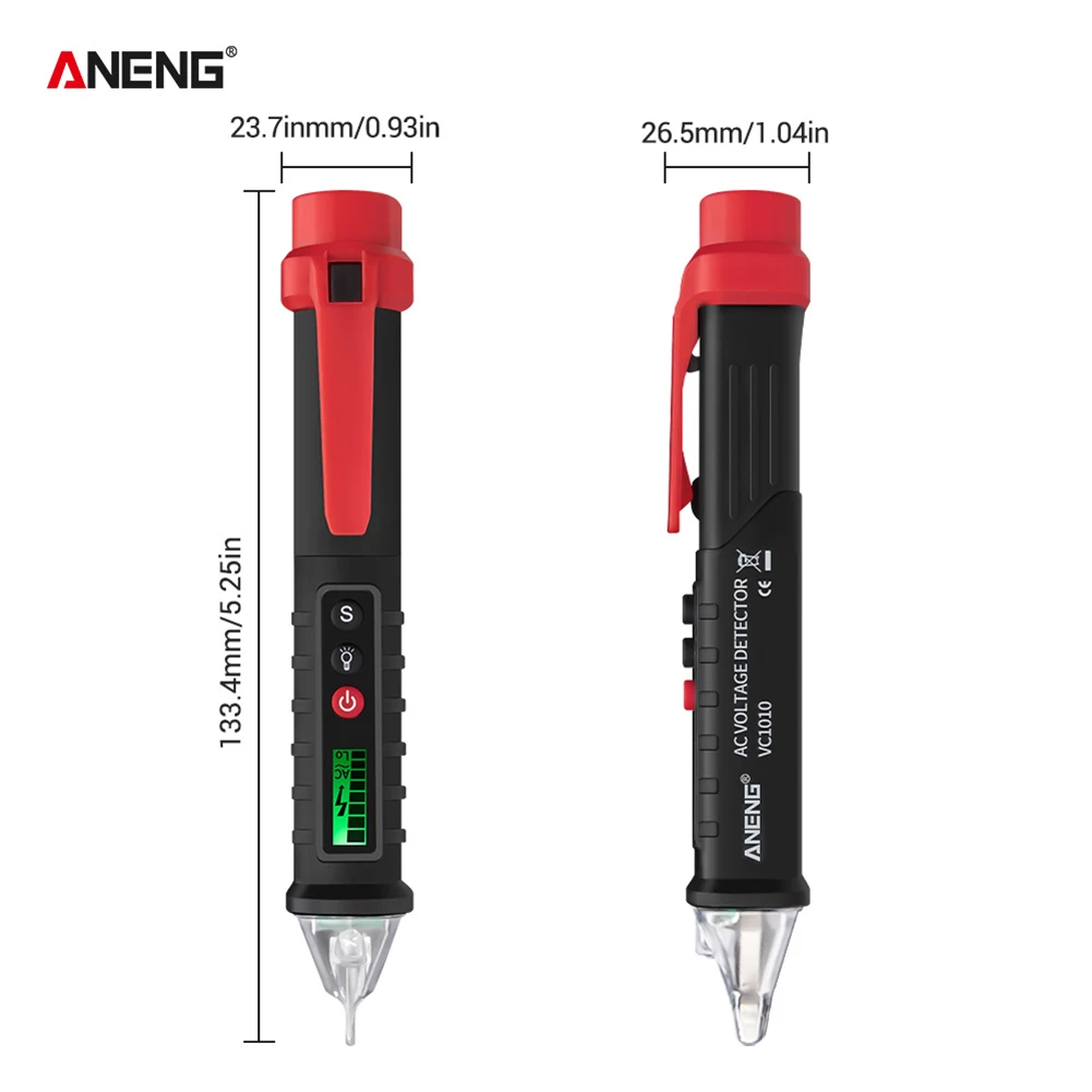 ANENG VC1010 كاشف الكهرباء قلم رصاص اختبار فولت قلم اختبار الحالي
