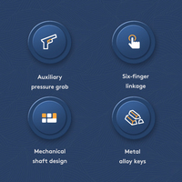 2pcs Mobile Phone Gamepad for PUBG Game Mobile Gamepad Trigger Joystick Shooter Fire Button Controller for Iphone Android Phone