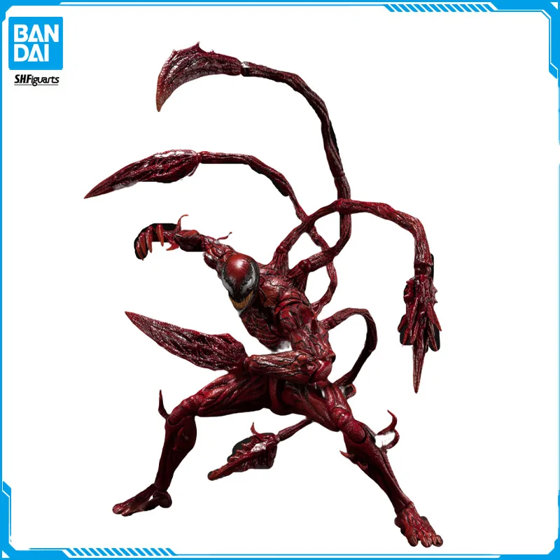 

In Stock Bandai S.H.Figuarts MARVEL CARNAGE THERE BE CARNAGE Original Anime Figure Model Toy Action Figures Collection Doll Pvc