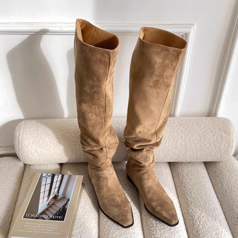 

Женские сапоги выше колена. Туфли на каблуке. Сексуальные зимние длинные сапоги. 2025 г. Сексуальная обувь из массивной кожи. Ботинки челси. Mujer Snow Botas.