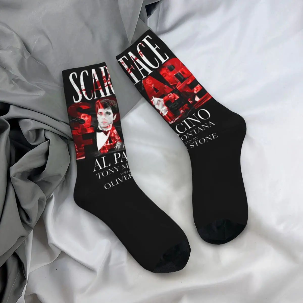 Say Hello To My Little Friend Design All Season Socks Merch for Female Cozy Printing Socks